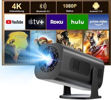 Mini Beamer Android 11 1080P Full HD 4K Heimkino WLAN Bluetooth tragbar