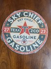 Texaco Gasoline Sign Pump Plate Gas Station Oil 7 3/4" x 7 3/4"