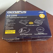 Olympus AS-2300 PC Transcription Kit RS-28 Foot Switch and E-102 Headset-Windows