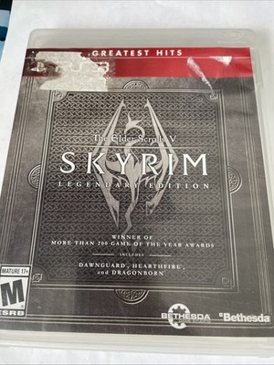 The Elder Scrolls V Skyrim Legendary Edition PlayStation 3 PS3 Complete