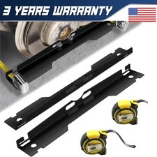 Toe Alignment Tool Plates with 2 Tape Measures, Car Wheel Alignment Gauge Set