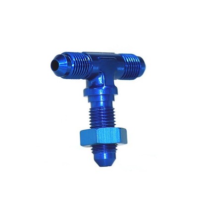 SPEEDFX 560434 -4AN BLU BULKHEAD FLARE TEE