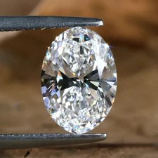 5.00 Ct Oval Certified Loose Lab Grown CVD Diamond Natural Color D VVS1 Clarity