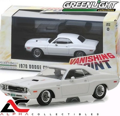 GREENLIGHT 86545 1:43 1970 DODGE CHALLENGER R/T WHITE ''VANISHING POINT''