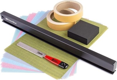 StewMac Fret Level + Dress Deluxe Tool Set (2656) Fret Leveling/Fret...