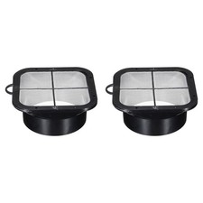 2Pcs 6" ABS Duct Connector Flange Exhaust Hose Flange Air Ventilation Duct Black
