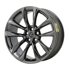 21" Lexus LC500 PVD Black Chrome-C Wheel Rim Factory OEM 74362 (R) 2018-2022