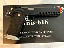 KJ Works Full Metal KP06Semi-Auto Gas/CO2 Blowback Pistol KP 05