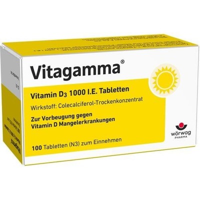 VITAGAMMA Vitamin D3 1.000 I.E. Tabletten 100 St. PZN 01486045