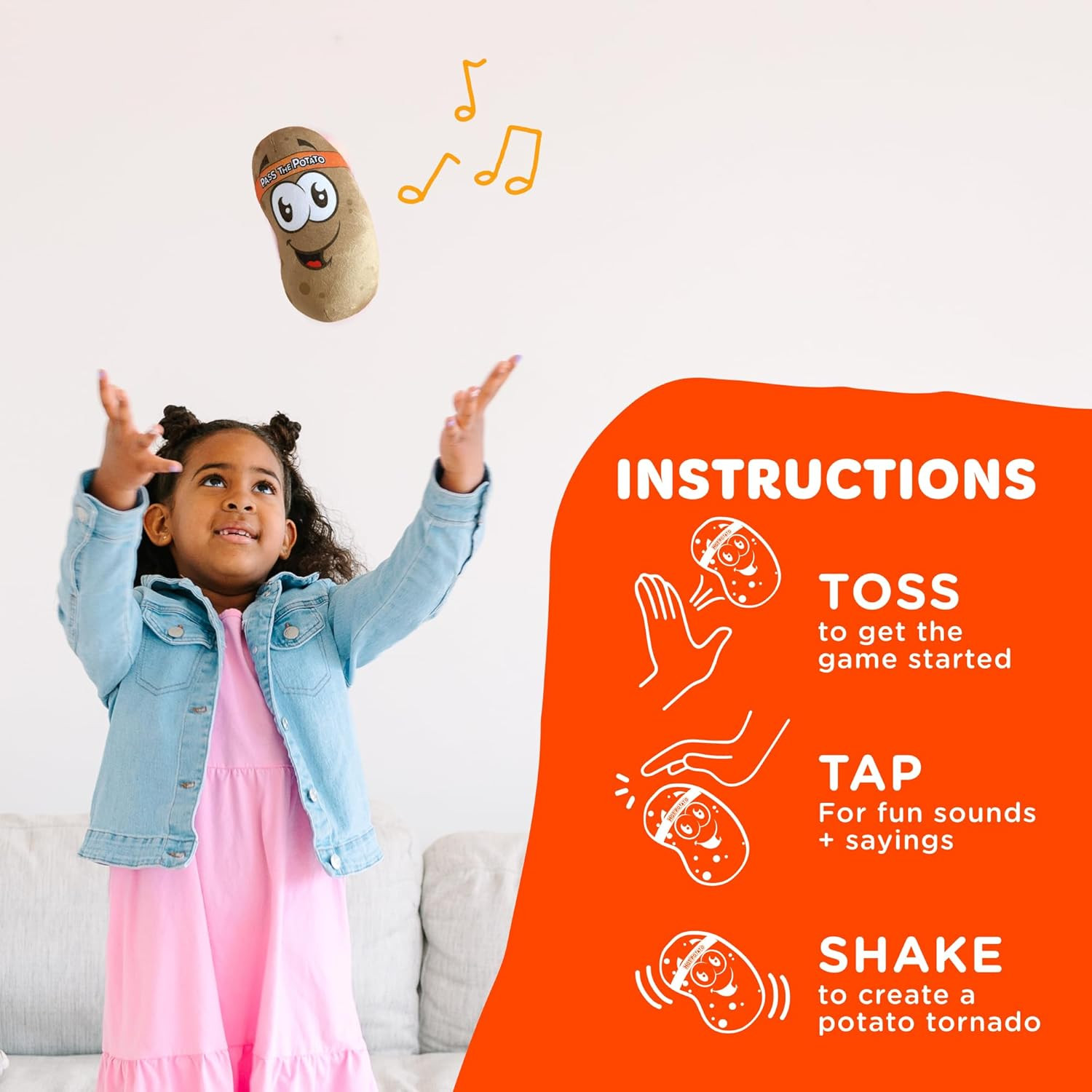 , Pass the Potato, Hilariously Wild and Fun Active Play Game | Gift for Kids ...