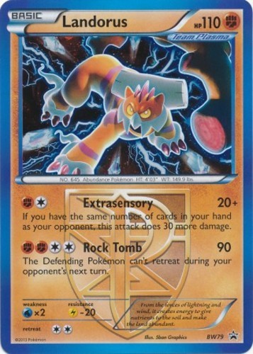 1x Landorus - BW79 - Promotional Moderately Played Pokemon BW - Black Star Promo