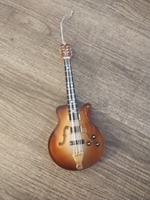 Brown Electric Guitar 7" Christmas Ornament Guitarist Musician Rock Band