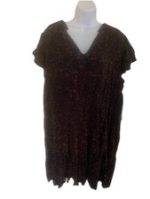TERRA SKY FLUTTER SLEEVE MINI DRESS 3X 24W-26W FLORAL NWT FREE SHIPPING