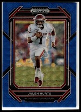 2023 Panini Prizm Draft Picks #45 Jalen Hurts Prizms Blue Wave #/249