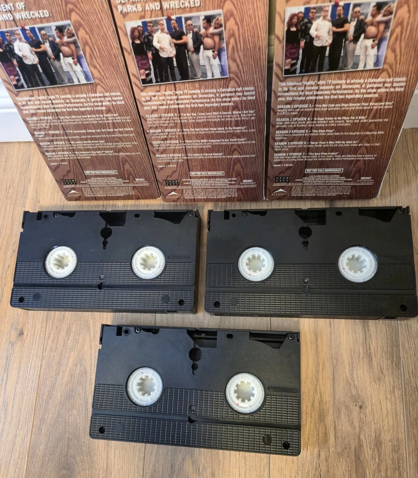 Trailer Park Boys VHS Tapes 2001 1-3 Tested/Working Seasons 1 + 2 Showcase HBO  - Image 2 of 4