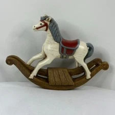 Vintage 1986 Burwood Rocking Horse Hanging Wall Plaque Decor