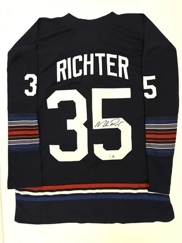 Mike Richter Signed New York Rangers Jersey Beckett BAS Autographed HOF NHL