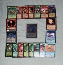 Vintage Magi-Nation Duel Card Lot 2000 Holo Cave Hyren + Creatures & Attacks