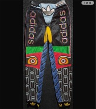 Adidas Originals x Jeremy Scott Motocross Pants Size Medium Steve Aoki Personal