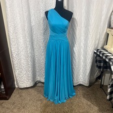 maxi long bridesmaid prom dress from David s Bridal flattering evening formal