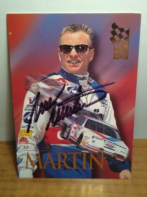 1995 Press Pass VIP Autograph Mark Martin Insert #19 Pack-Pulled NRMT-MT  *READ*