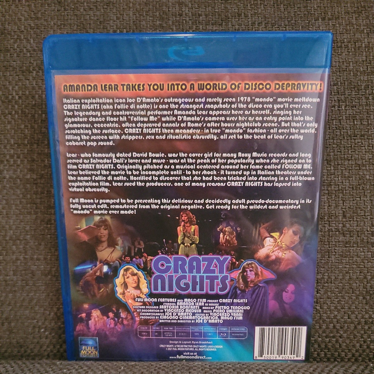 Crazy Nights (Blu-ray, 1978) Joe D'amato Full Moon Features Like