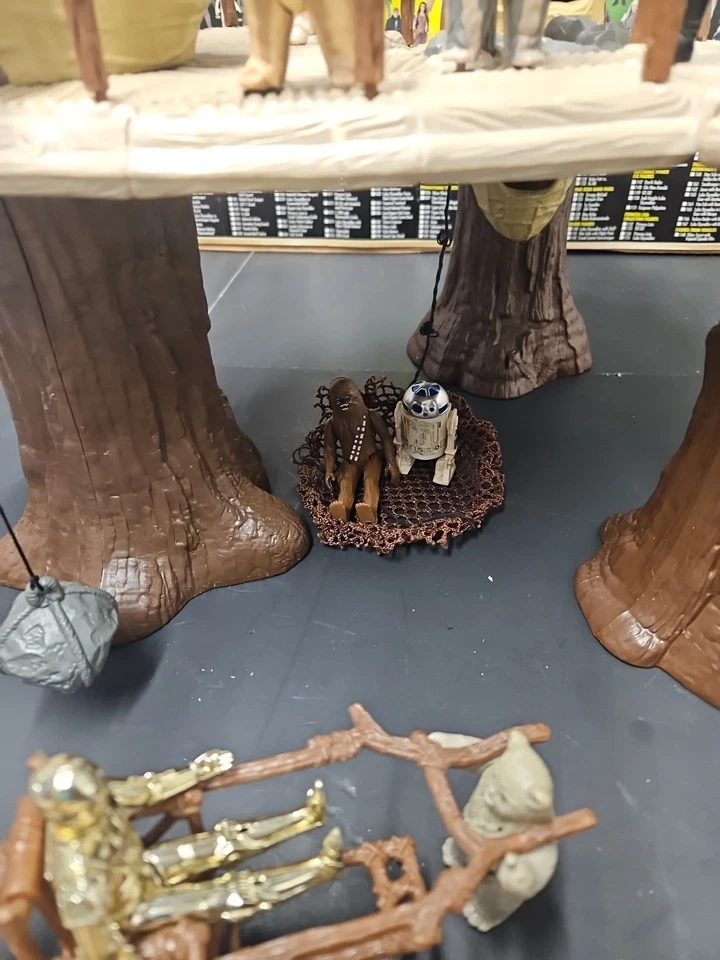 Star Wars 1983 Ewok Village Completo Todo Original Y 14 Figuras Bonus Kenner Foto 3 de 4