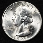 1946-S Washington Silver Quarter San Francisco Mint Choice Uncirculated BU+