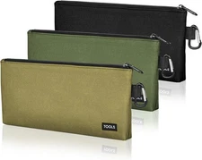 3 Pack Tool Pouch Zipper Bags 12in Heavy Duty Storage Organizer Set