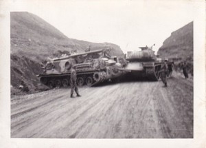 Original Snapshot Photo 73rd ARMORED BATTALION M88 ARMORED RECOVERY ARV TANK 304