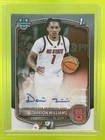 2025-26 Bowman Darrion Williams #CPA-DW Chrome Auto 1st Prospect Wolfpack