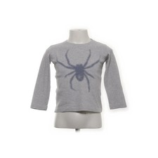Hessnatur, Langarmshirt, Größe: 104, Grau/Blau, Bio-Baumwolle, Print #OxG