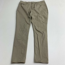 Riders by Lee Indigo Ankle Pants Women's 14P Tan Straight Leg Stretch Cotton