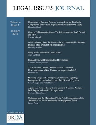 Legal Issues Journal 4(1) | United Kingdom Law & Soc. . . Association | Buch
