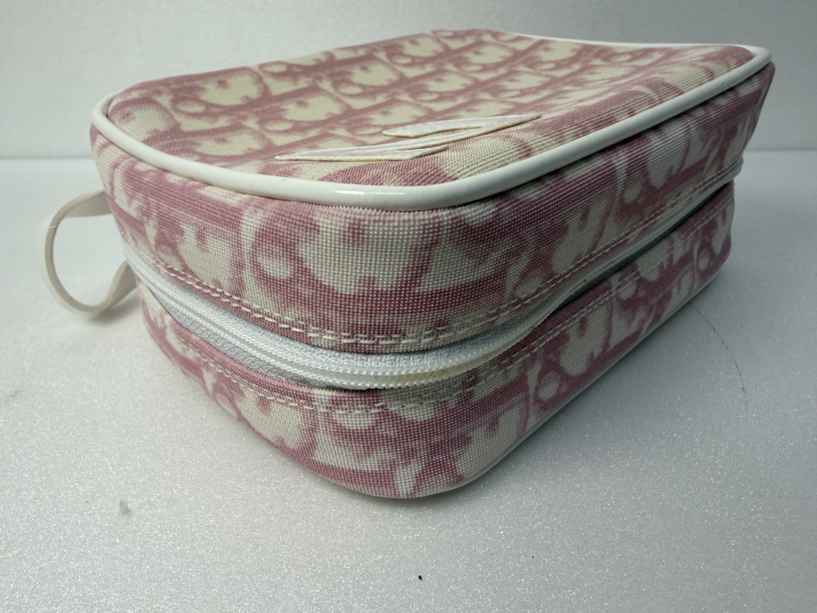 Dior Pouch Trotter Pink Canvas No2 CD Authentic thumbnail 7