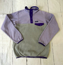 Patagonia Lightweight Synchilla Snap-T Pullover Color Block XL 14 girls