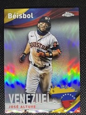 2021 Topps Chrome Jose Altuve Team Venezuela Astros Beisbol Refractor #B-4 0525A