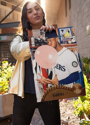 #ad Ken Griffey Jr. 1995 Pinnacle Bubble Gum Poster 11x17 MINT Seattle Mariners $20.00