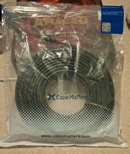 New CAT6 Ethernet Patch Cord UTP 24 AWG Ethernet Cable Black 100FT Cable Matters