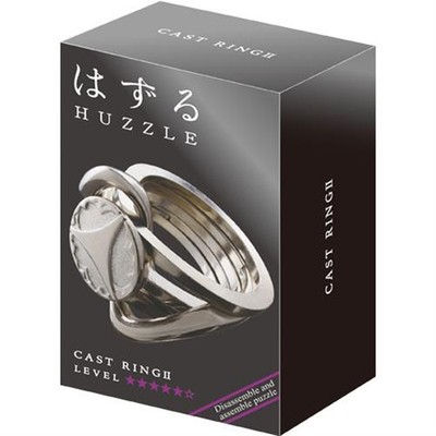 Huzzle Metallpuzzle Cast Ring II Level Schwierigkeitsgrad 5 Geschenkset