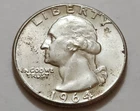 1964 Washington Quarter • NMM 90% Silver • Strong Detail    X97