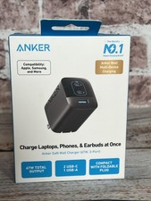 Anker Prime 67W USB C Wall Charger Adapter 3-Port GaN Charging NEW.