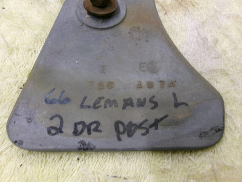 Pontiac Lemans Tempest GTO 1966 2 puertas izquierda coche guía cristal tope de tope Foto 2 de 4