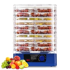 10Layers Trays Food Dehydrator Electric Machine Fruit Jerky Dryer Timer 95℉-160℉