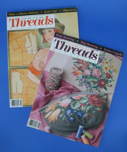 Threads Magazine 2 Back Issues Projects Designs Patterns Vintage 1989 - Imagen 1 de 3