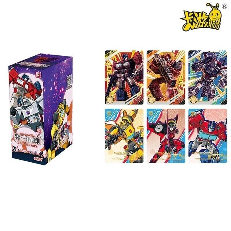 Kayou G1 Transformers Series Licencia Hasbro Hobby Box 1 CAJA 18 Pack 90 Tarjetas EE. UU. Foto 2 de 4