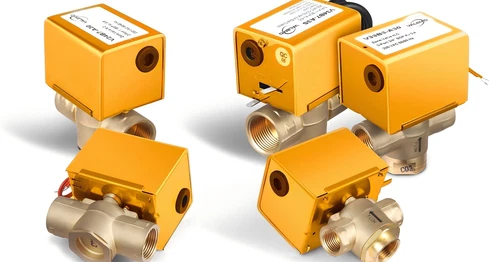 Valemo Motorized Zone Valves, 2-Way, 3/4" or 1", NPT, 24 VAC, End Switch.