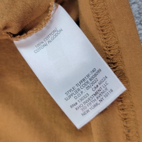 Timberland Youth Shirt Size XL (18/20) Black/Brown L/S Pullover Style Logo - Picture 4 of 8