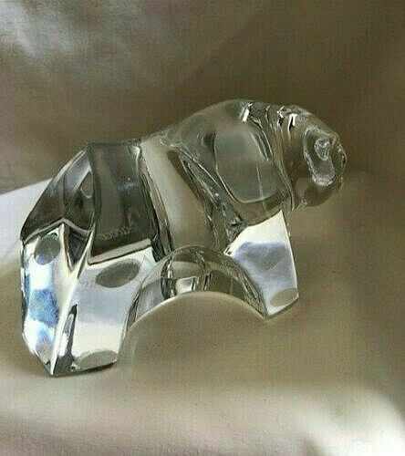 Baccarat Crystal Clear Bear Figuren - Bild 3 von 4