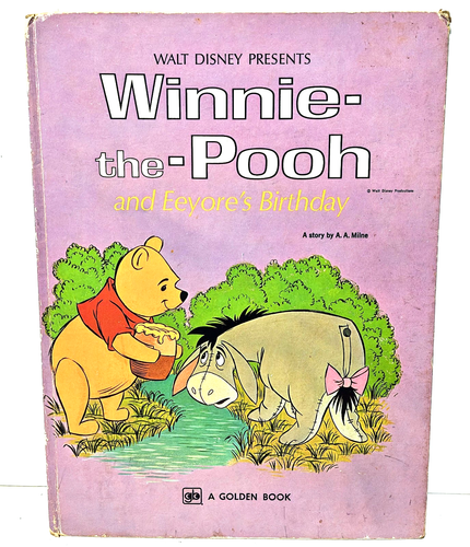 Winnie The Pooh and Eeyore’s Birthday - 14th Print - Golden Book - Vintage 1976